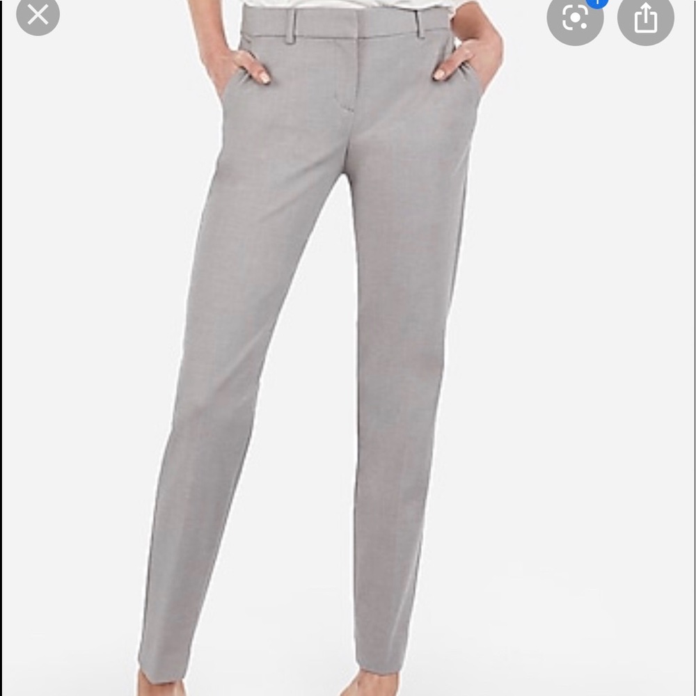 EXPRESS Mid Rise Ankle Columnist Pants
